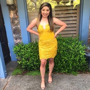 Mustard Yellow bodycon